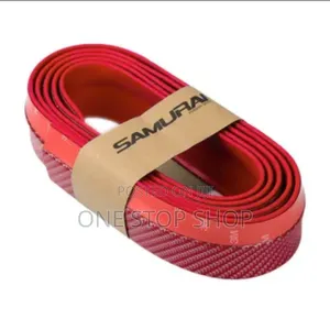 Carbon Red Bumper Guard Protector Rubber Skirt