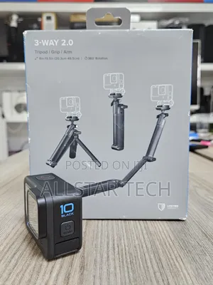 Gopro Hero10 Black With Tripod, Grip Arm.