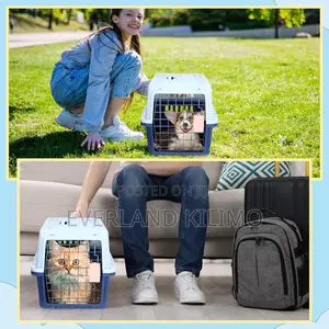 Plastic Pet Travel Carrier,Strong Secure for Small Dogs