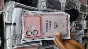 Cibil Tecno Spark 40 4g Transluscent Matte Tpu Back Case -Pink