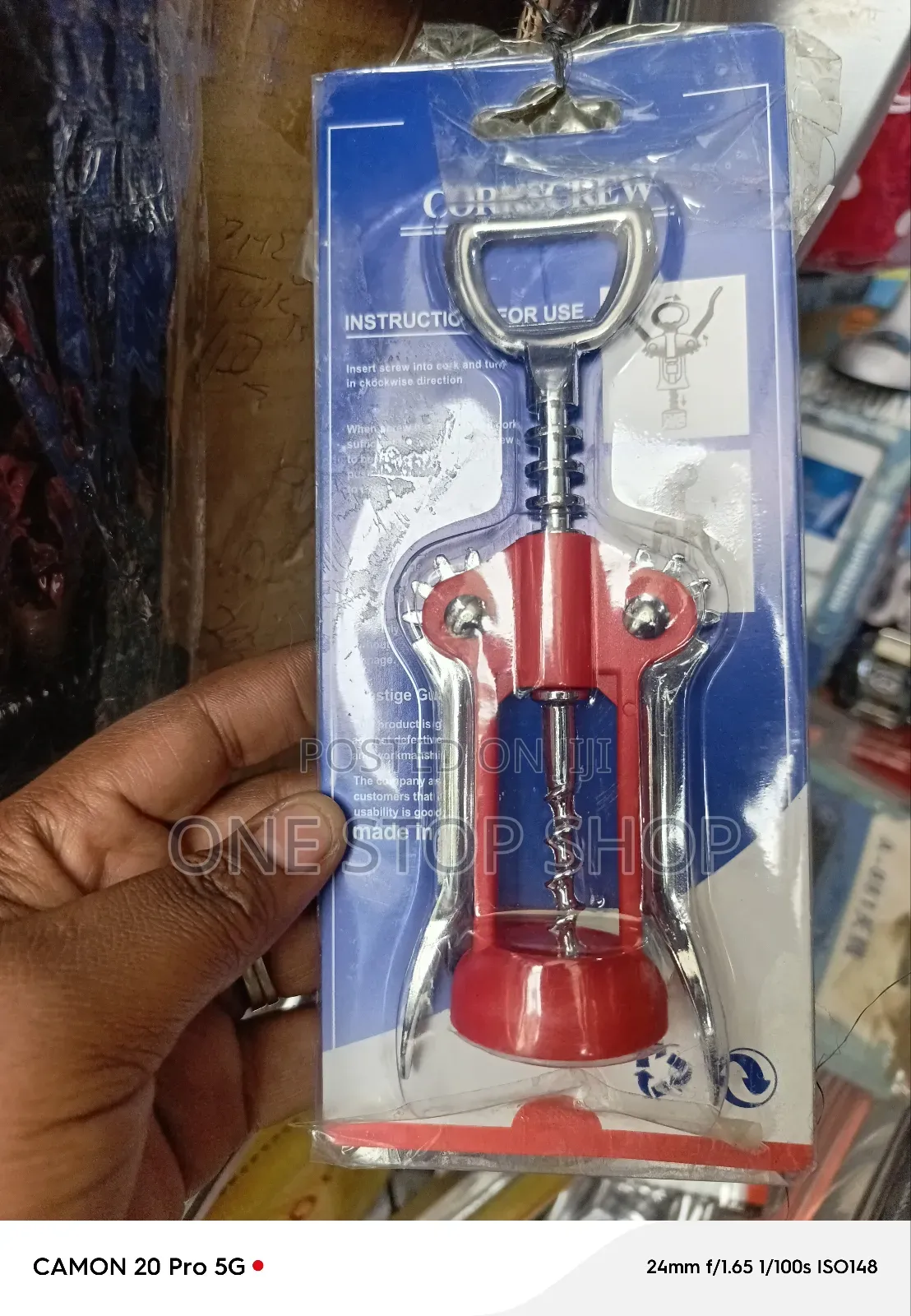 Wing Style Corkscrew Bottle Opener