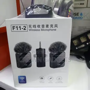 F11 Portable Wireless Lapel Microphone System for Cameras Smartphone