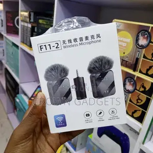 F11-2 Wireless Lavalier Microphone System for Vlogging Youtube