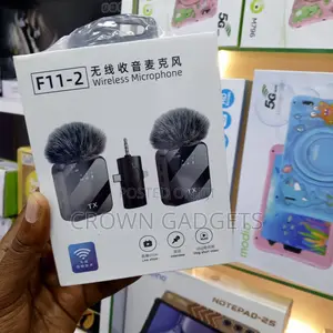 F11-2 Professional Wireless Lavalier Mic for Tiktok, Zoom, Youtube