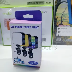 Ay-83 Mini RGB Led Video Light With Clip-on Mount