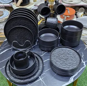 24pcs Rock Glazed Ceramic Dinner Set