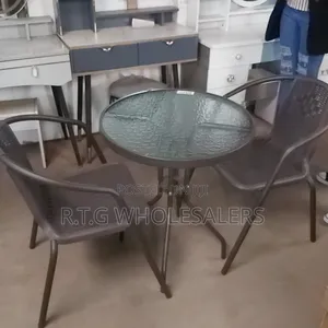 Modern 2-Seater Metal Outdoor Balcony Furniture Set