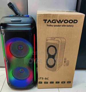 Tagwood Rechargeable Party Box With Microphone and Remote Model LTS 8c