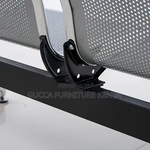 3-link Metallic Office Reception Waiting Bench