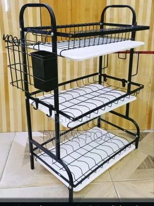 Quality Dish Rack 3 Tier Dish Rack With Drainer Tray