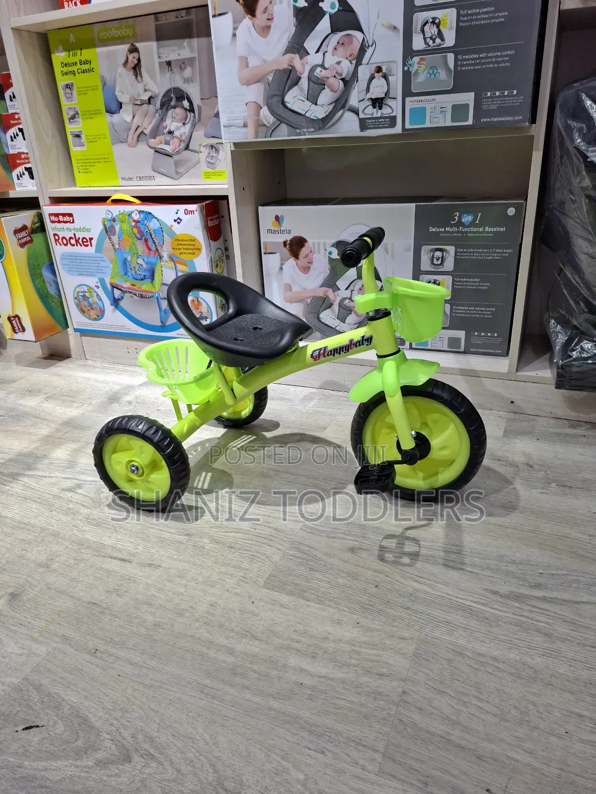 Kids Tricycle With Rubber Tyres(2-4yrs )