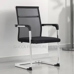 Ergonomic Mid-back Mesh Reception Chair