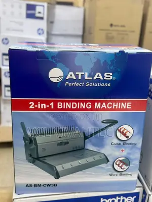 As-Bm-Cw3b Atlas 2-1n-1 Binding Machine / Combo Wire Binding