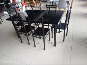 6 Seat Modern Dining Table and Chair