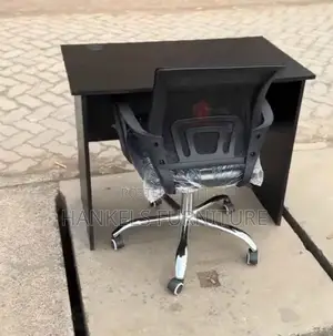 Black Desk and Chair