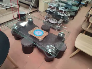 Transparent Puff Coffee Table