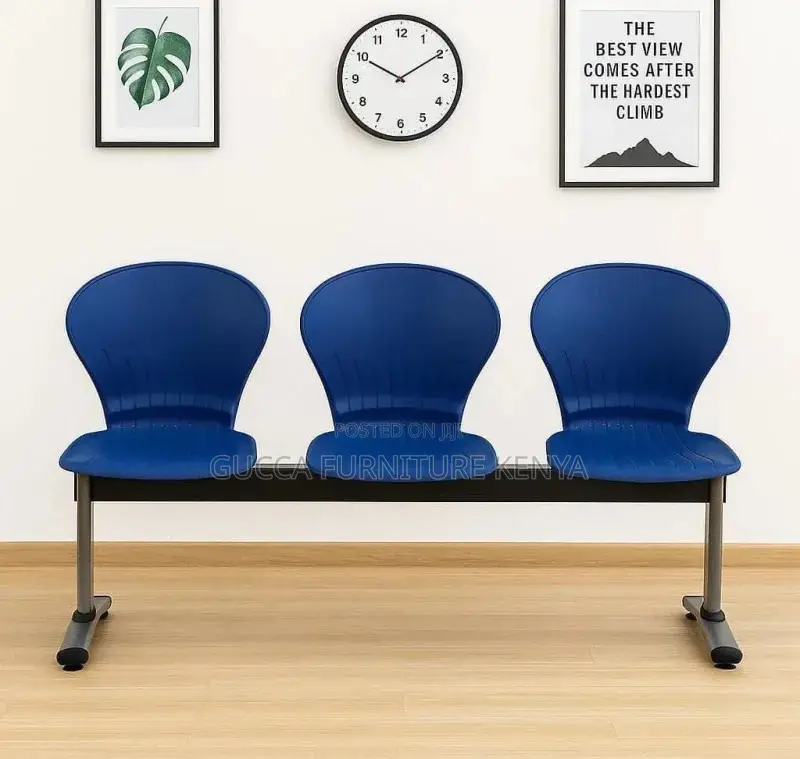3-link Plastic Back Reception Waiting Bench