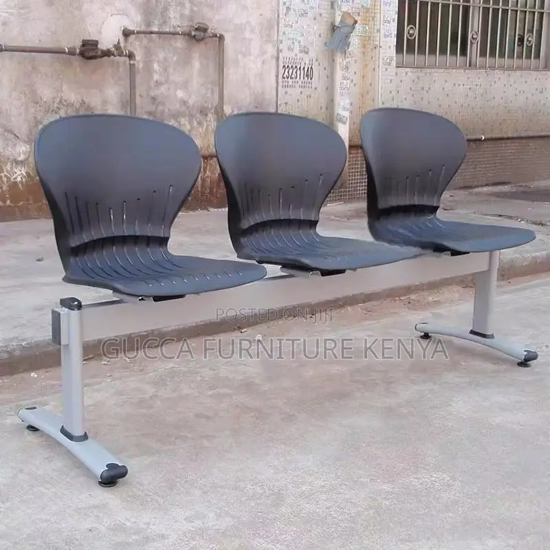 3-link Plastic Back Reception Waiting Bench