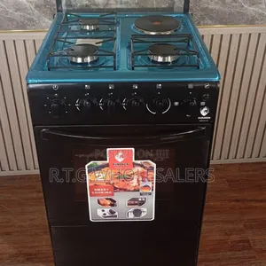 Euro-55 3 Gas + 1 Electric Oven Cooker With Accessories