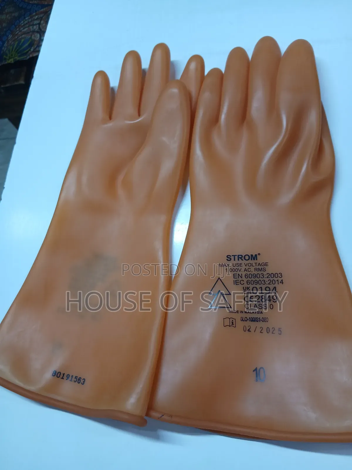 Orange Insulating Glove