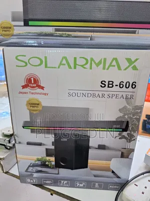 Solarmax Sb-606 2.1 Channel Soundbar Multimedia Speaker System.