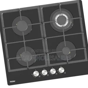 Haier Hob‐S460fbt 4‐Burner Gas Hob With Black Tempered Glass