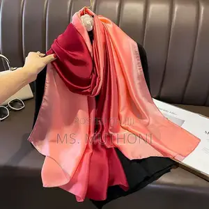Fashion Gradient Silk Satin Scarf