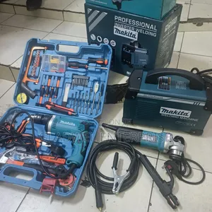 Makita Electric Combo Welding Machine, Toolset Drill, Grinder