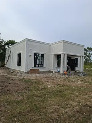 Construction of Modern Hidden Roofing 3 Bedroom House