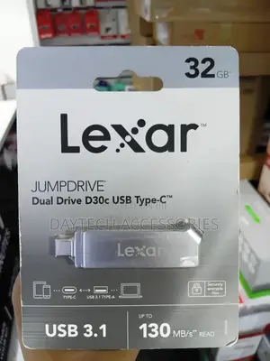 Lexar Jumpdrive Dual Drive D30c Usb 3.1 Type-C Capacity 32gb