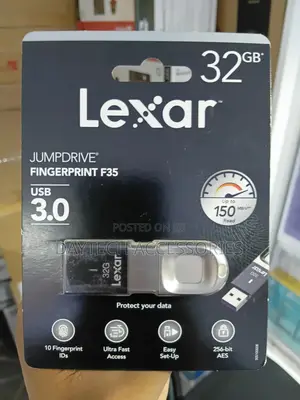 This Is a Lexar Jumpdrive Fingerprint F35 32gb Usb 3.0 Flash Drive.