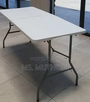6-Foot Heavy-Duty Portable Folding Table
