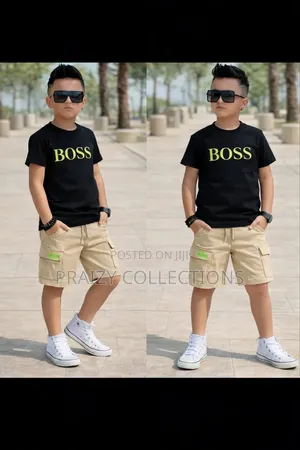 Boss Kids Short N Tshirt Set
