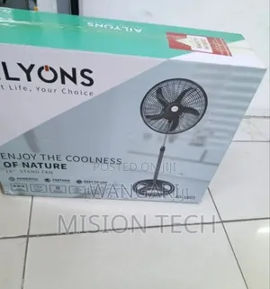 Black Ailyon 18inch Standing Fan