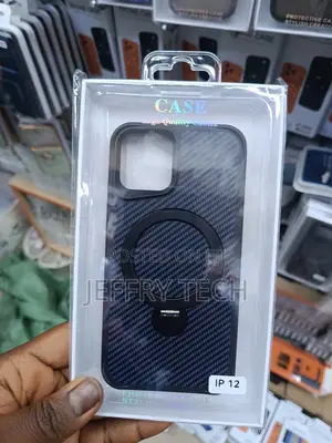 Generic Carbon Fibre Tribal Magsafe Case for the Apple iPhone 12.