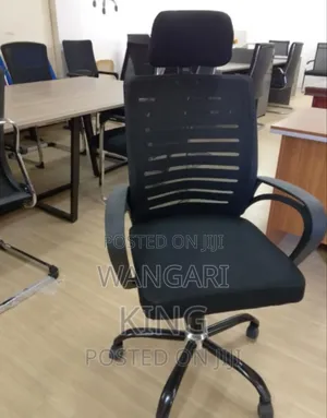 Asssembled New Office Chair With Headrest