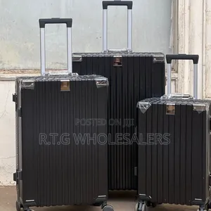 3-in-1 Luxury Aluminium Frameless Zipless Suitcase Set