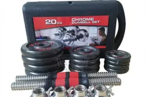 10kgs Pair 20kgs Chrome Dumbells
