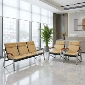 Brown 5-seater Executive Reception Office Sofa