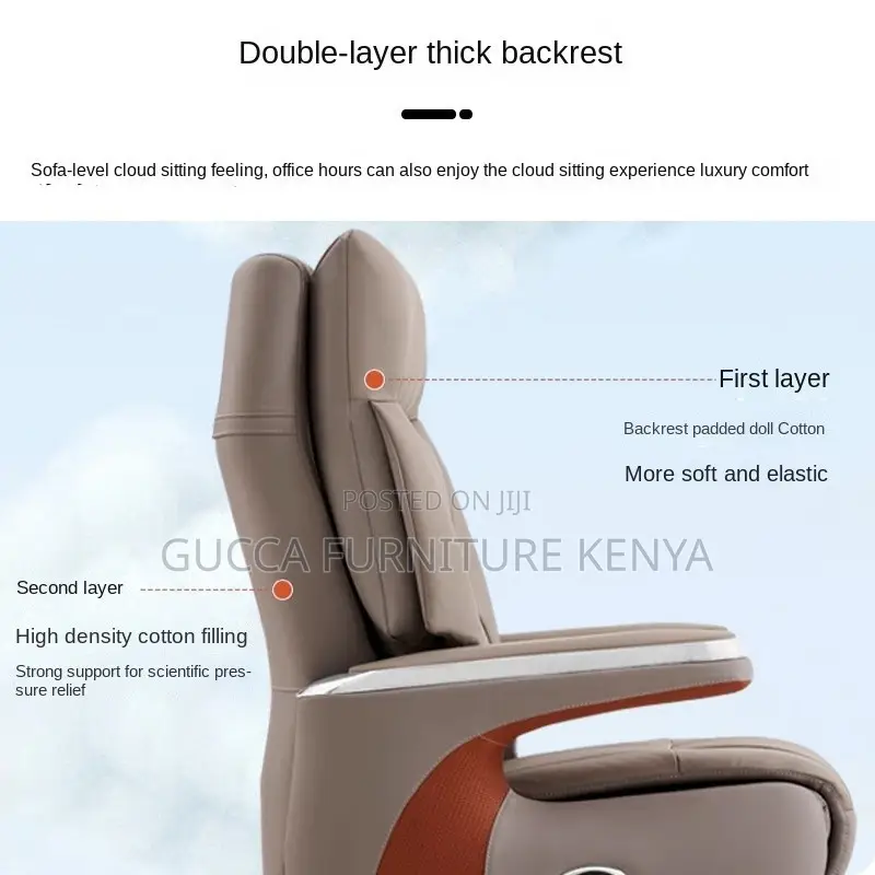 Leather Reclining Executive High-back Seat