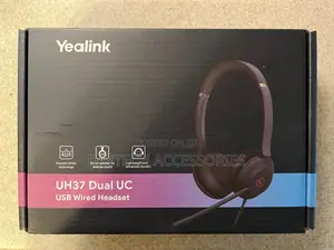 The Yealink Uh37 Dual Uc Usb Wired Headset - Black