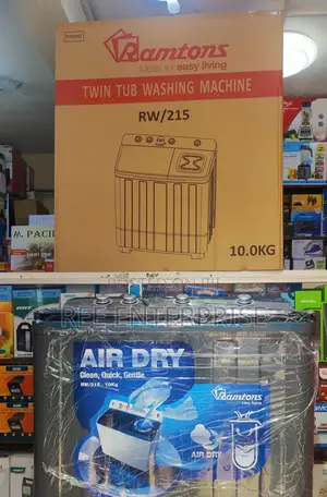 Rw215*Ramtons Washing Machine Twin Tub 10kg With Air Dryer