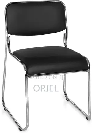 Modern Office Visitor Chair : Stackable Chrome Office Visitor Chair