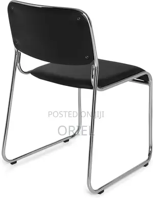 Modern Office Visitor Chair : Stackable Chrome Office Visitor Chair
