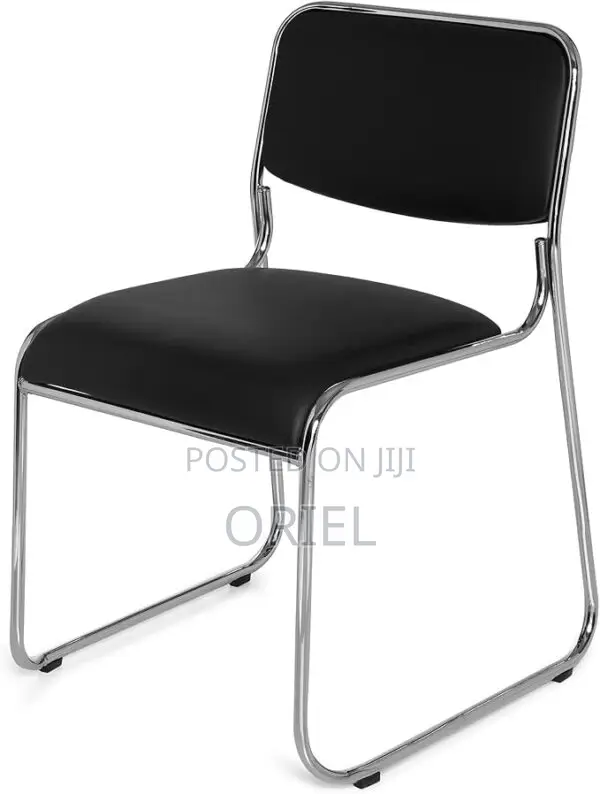 Modern Office Visitor Chair : Stackable Chrome Office Visitor Chair