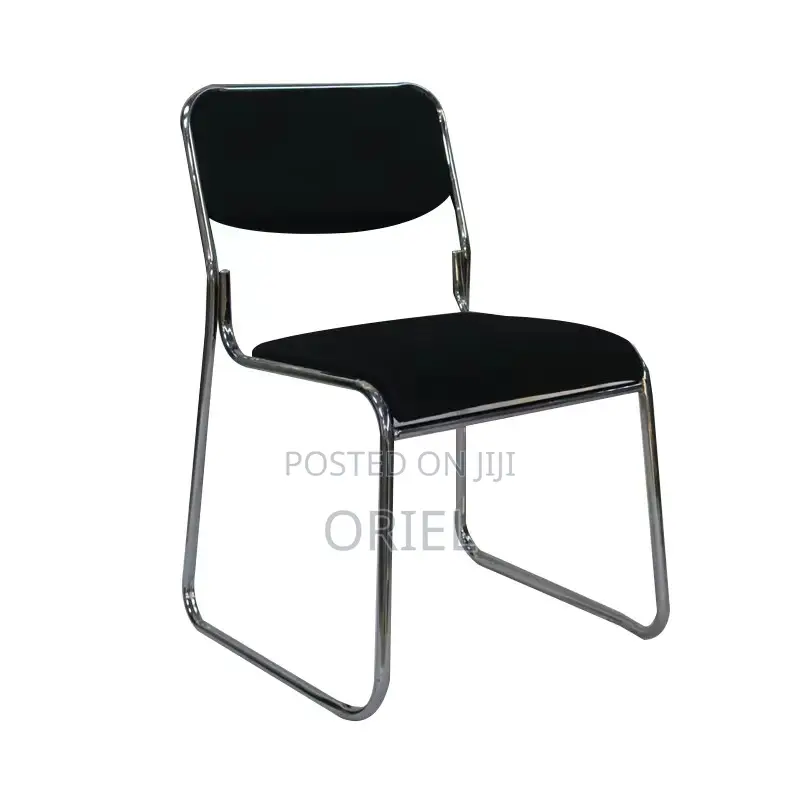 Modern Office Visitor Chair : Stackable Chrome Office Visitor Chair