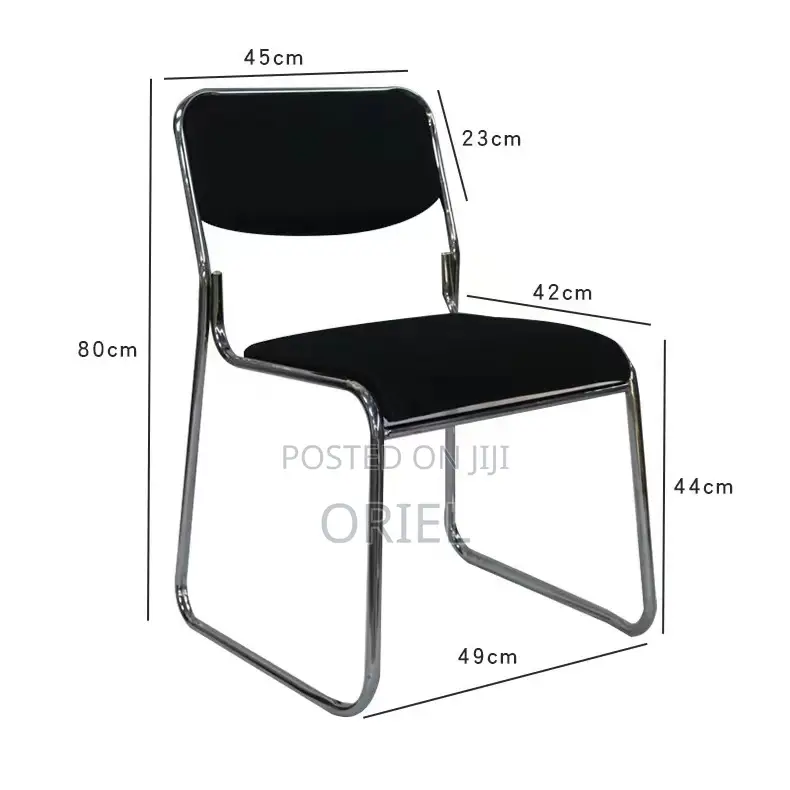 Modern Office Visitor Chair : Stackable Chrome Office Visitor Chair