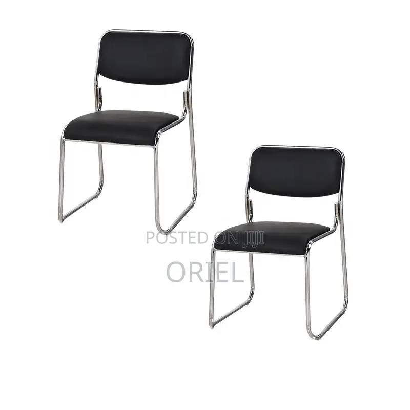 Modern Office Visitor Chair : Stackable Chrome Office Visitor Chair