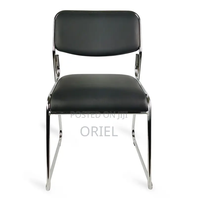 Modern Office Visitor Chair : Stackable Chrome Office Visitor Chair