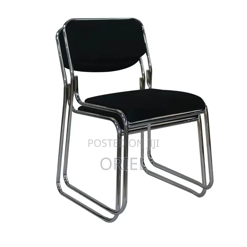 Modern Office Visitor Chair : Stackable Chrome Office Visitor Chair